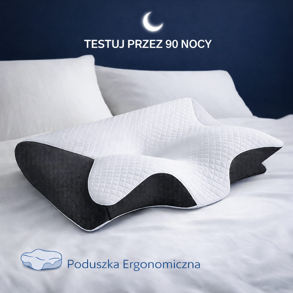 Poduszka ergonomiczna z pianką memory - obudź się bez bólu szyi